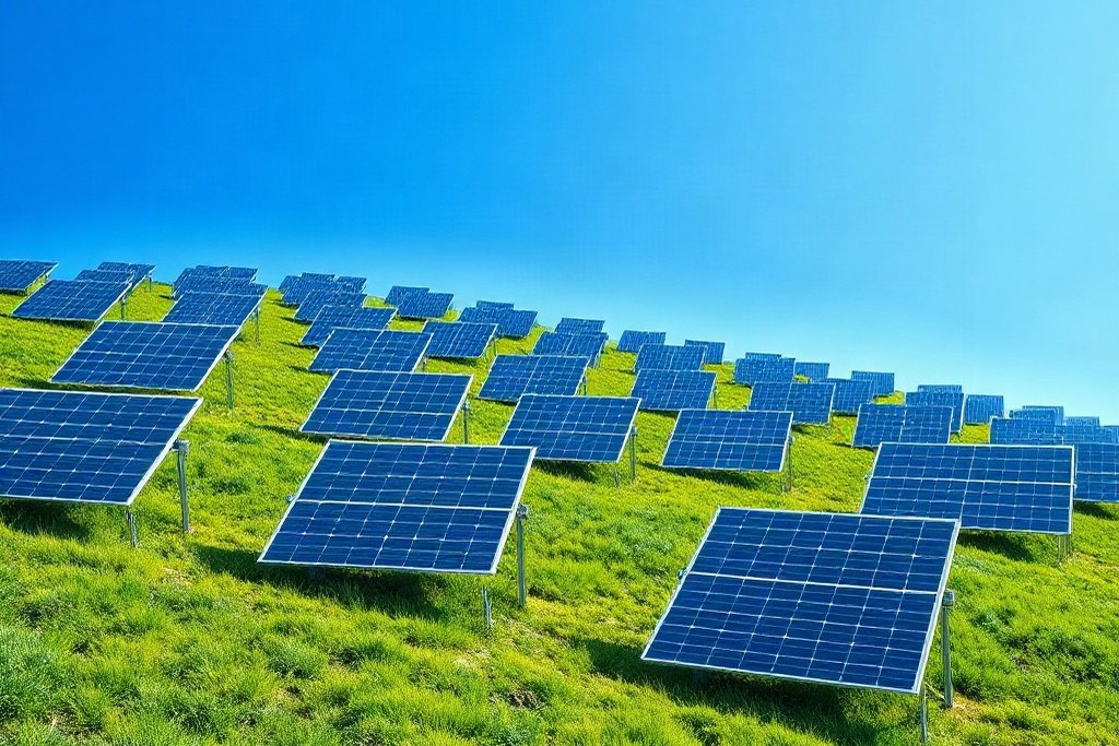 Placas solares em instalação de geração distribuída